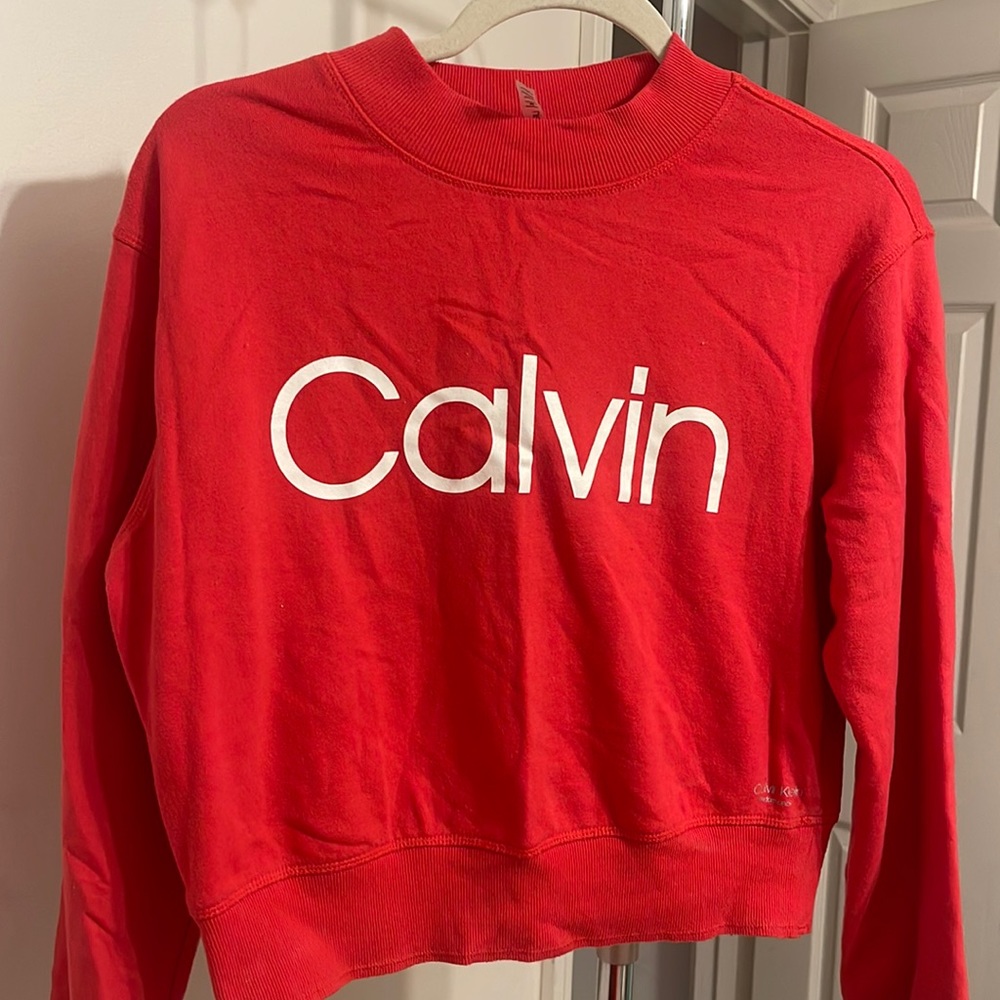 Pink Calvin Klein sz M crew neck